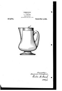 Heisey Jug Design Patent D 57274-1