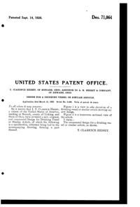Heisey # 411 Tudor Goblet Design Patent D 71064-2
