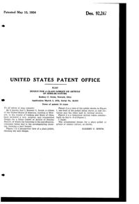 Heisey #4044 New Era Goblet Design Patent D 92247-2