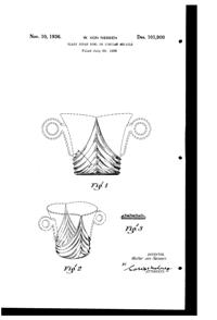 Heisey #1483 Stanhope Sugar Design Patent D101900-1