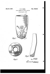 Heisey #1486 Coleport Tumbler Design Patent D105431-1