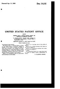 Heisey #1503 Crystolite Bowl Design Patent D114182-2