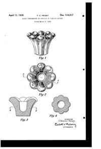 Heisey #1503 Crystolite Candlestick Design Patent D114217-1