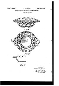 Heisey #1506 Whirlpool Jelly Dish Design Patent D116030-1
