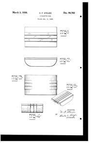 Owens-Illinois Cigarette Box Design Patent D 98783-1