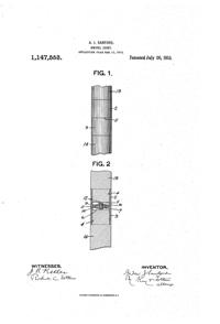 Heisey Candelabrum Swivel Joint Patent 1147553-1