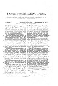 Heisey Candelabrum Swivel Joint Patent 1147553-2