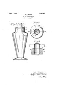 Bryce Cocktail Shaker Top Patent 1532681-1