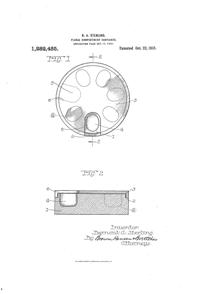 Sterling Manicuring Preparations Holder Patent 1282485-1