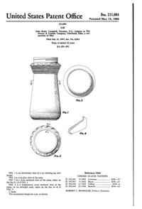 Procter & Gamble Jar Design Patent D211004-1