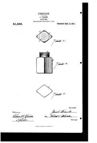 Frank Tea & Spice Shaker Design Patent D 41558-1