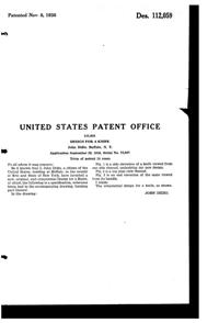 Dur-X Knife Design Patent D112059-2