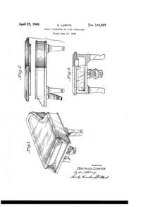 American Piano Cigarette Box Design Patent D144507-1