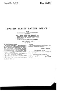 Erickson Ash Tray Design Patent D153236-2