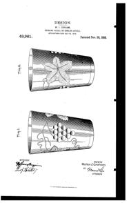 Imperial Grape Tumbler Design Patent D 49961-1