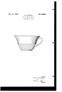 Imperial Cup Design Patent D 63265-1