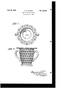 Imperial # 749 Lace Edge Sugar Design Patent D 96048-1