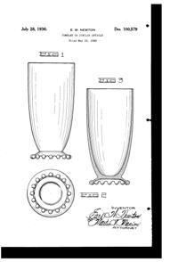 Imperial # 400 Candlewick Tumbler Design Patent D100579-1