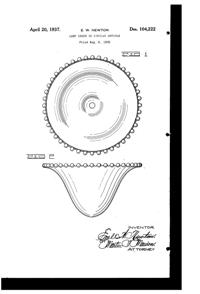 Imperial # 400 Candlewick Lampshade Design Patent D104222-1