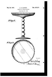 Imperial # 400 Candlewick Compote Design Patent D127271-1