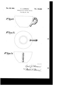 Imperial # 400 Candlewick Cup Design Patent D130486-1
