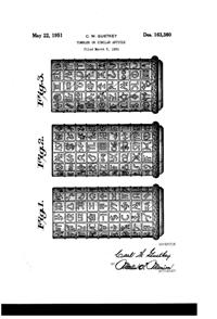 Imperial # 777 Cow Brand Tumbler Design Patent D163380-1