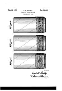 Imperial # 779 Longhorn Tumbler Design Patent D163381-1
