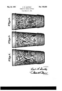 Imperial # 775 Ranch Life Tumbler Design Patent D163382-1