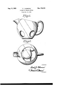 Imperial # 330 Svelte Pitcher Design Patent D170173-1