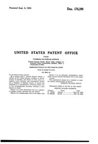 Imperial Tumbler Design Patent D170390-2