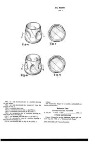 Imperial # 675 Pinch Tumbler Design Patent D219529-2