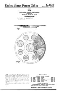 Imperial Coin Plate Design Patent D225767-1