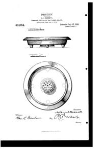 Cambridge Centerpiece & Flower Frog Design Patent D 49384-1