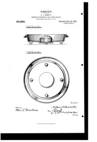 Cambridge Centerpiece & Flower Frog Design Patent D 49384-2