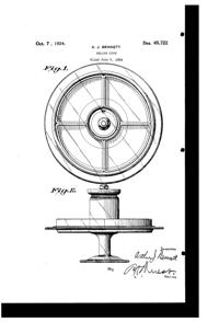 Cambridge # 328 Center Handled Relish Design Patent D 65722-1