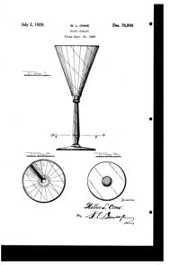 Cambridge #3115 Goblet Design Patent D 78896-1