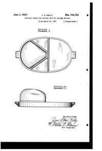 Cambridge Pristine Cheese & Cracker Tray Design Patent D104722-1