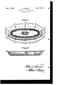 Cambridge #3600 Martha Relish Design Patent D111951-1