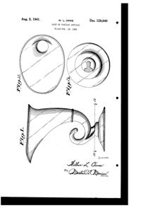 Cambridge # 575 Pristine Vase Design Patent D128640-1