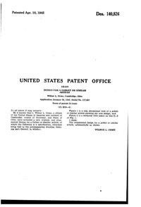 Cambridge #4000 Cascade Goblet Design Patent D140826-2