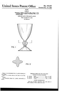Cambridge #3795 Allegro Goblet Design Patent D181657-1