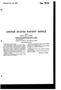 Indiana # 300 Constellation Goblet Design Patent D 98236-2