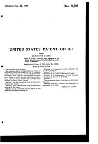 Indiana # 300 Constellation Tumbler Design Patent D 98293-2