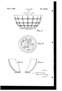 Indiana # 300 Constellation Bowl Design Patent D 98453-1