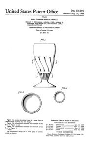 Indiana Footed Tumbler Design Patent D178501-1