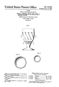 Indiana Footed Tumbler Design Patent D178502-1