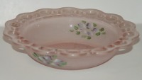Hocking Old Colony Pink Frosted Bowl