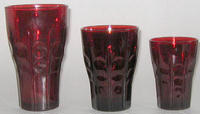 Anchor Hocking Royal Ruby High Point Tumblers