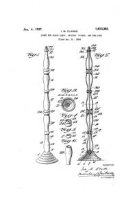 New Martinsville Stand Patent 1613382-1