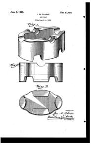 New Martinsville Ash Tray Design Patent D 67495-1